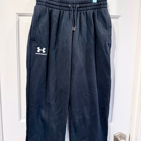 Under Armour Men’s Icon Black Fleece Open Hem Sweat pant Size M - Picture 7 of 7